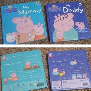 Peppa Pig My Mummy and My Daddy Book Set - Blue and Purple Covers